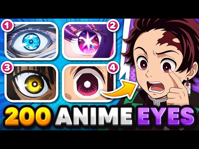 GUESS THE ANIME BY 4 EYES (Hard - Super Easy) 👁️