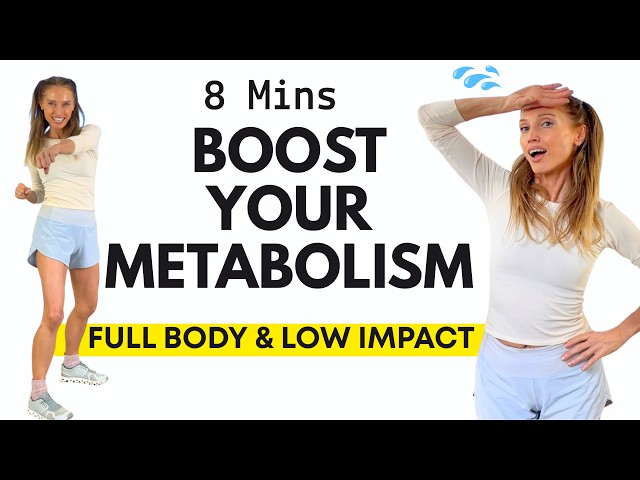 🔥8 Minute Metabolism Boost Workout | Full Body Calorie Burn for Healthy Weight Loss - No Jumping