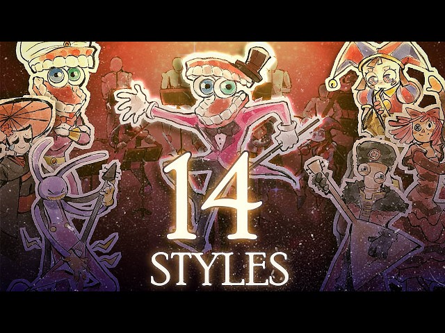 The Amazing Digital Circus in 14 Musical Styles