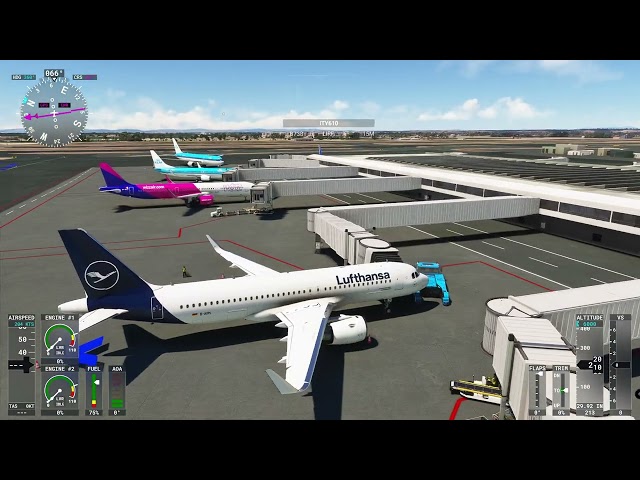 Flight from Italy/Rome to Spain/Madrid | Microsoft Flight Simulator | Airbus A32NX(A320) Neo