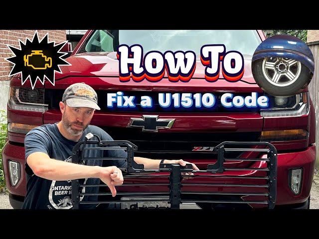 How To Fix a Check Engine U1510 Code on a 2017-2018 Silverado