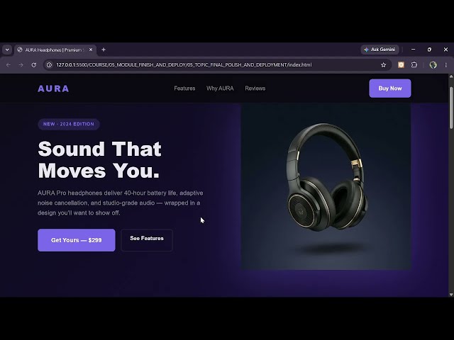 BUILD YOUR FIRST RESPONSIVE WEBSITE IN 4 HoursHTML & CSS ( Introductory Video )