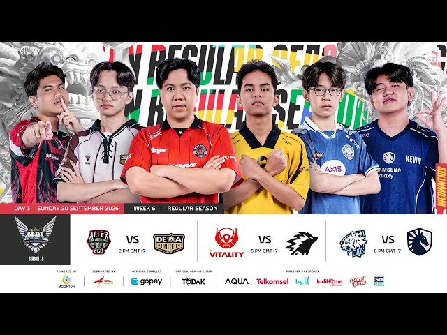 🔴 LIVE | MPL ID S18 | Week 6 Day 3 | English