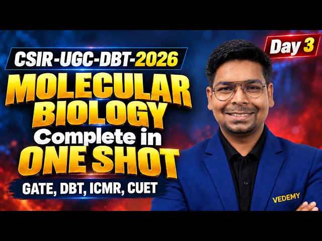Molecular Biology ONE SHOT | CSIR-UGC-DBT Life Science | Unit 3 | Dr. Virendra Singh | Dec 2026 |