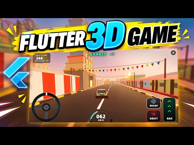 Build 3D Flutter Drifter Game