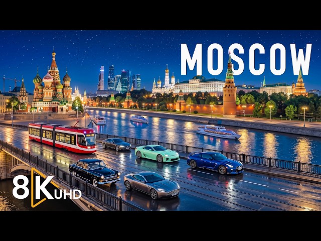 MOSCOW 8K 🇷🇺 – The Heart of Russia | Red Square, Kremlin & Timeless Beauty