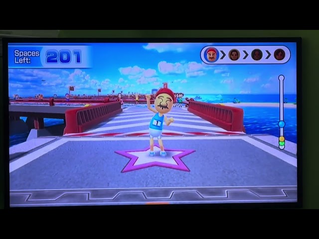My Highest Roll in Wii Party U - Highway Rollers (60fps, Mario) (Advanced Difficulty)