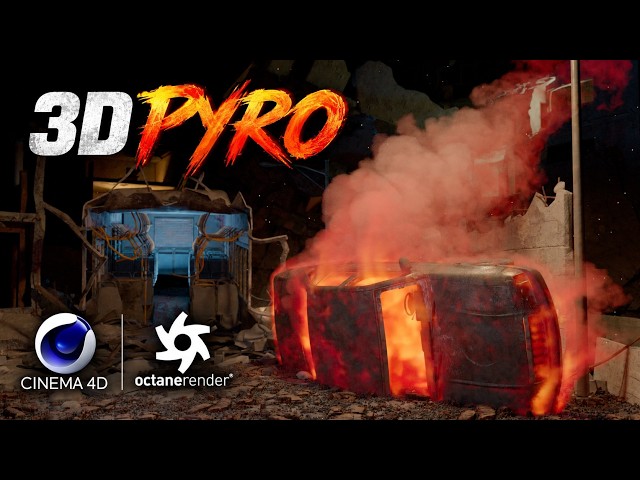 3D Pyro using Cinema4D and Octane Render
