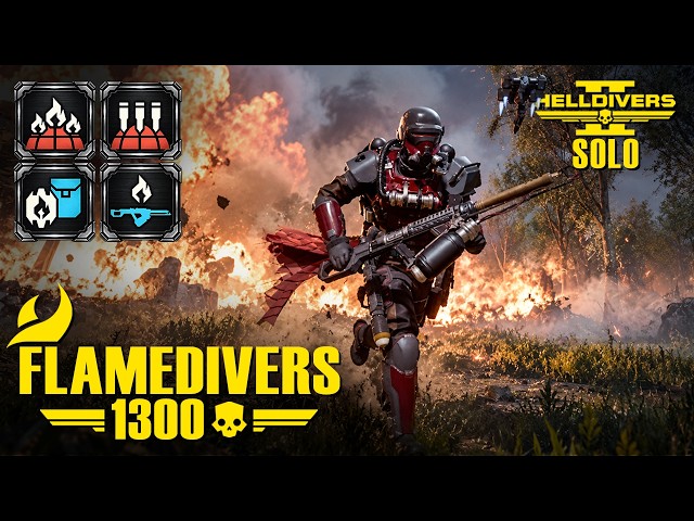 Helldivers 2 – This Fire Build Burns EVERYTHING | 1,300+ Kills | Solo Deathless | Super Helldive
