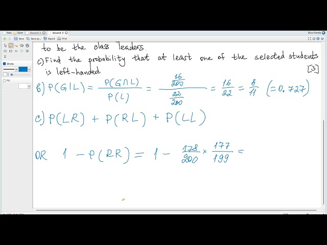 IB  AI SL/HL Maths (Past Paper May 2026 TZ2 AI HL 1-1 SL 1-3). Probability. Conditional probability.