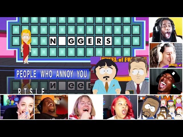 Reactors Reaction To Randy Marsh With THE CRAZIEST Wheel Of Fortune Answer EVER!! | South Park 11x1