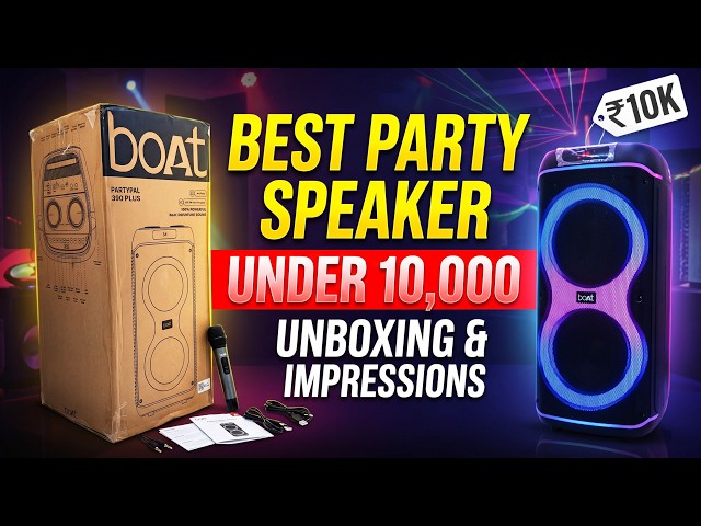 Best Party Speaker 2026 in India🔊 boAt PartyPal 390 Plus Unboxing & Impressions💯