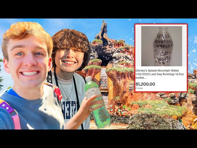 I STOLE WATER FROM SPLASH MOUNTAIN *fail🥸 (DISNEY VLOG W CARTER)