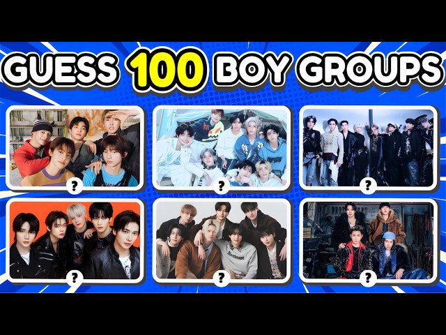 GUESS 100 POPULAR K-POP BOY GROUPS in 3 seconds!⏳🔥| K-Pop Quiz Game 2026