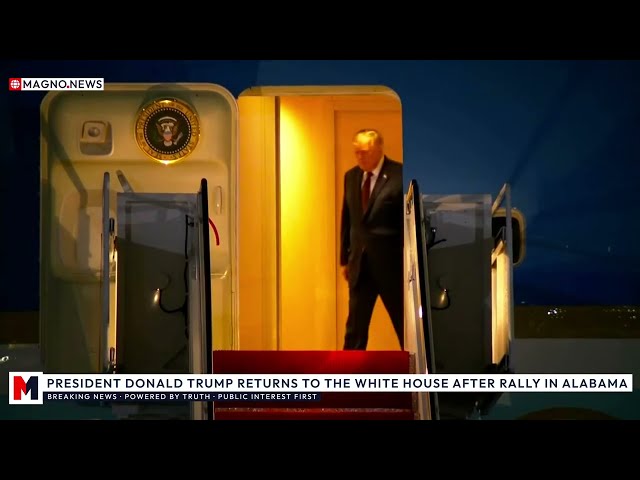 🇺🇸 President Trump Returns to the White House at 3:00 AM after Alabama MAGA Rally [Oct. 3, 2026]