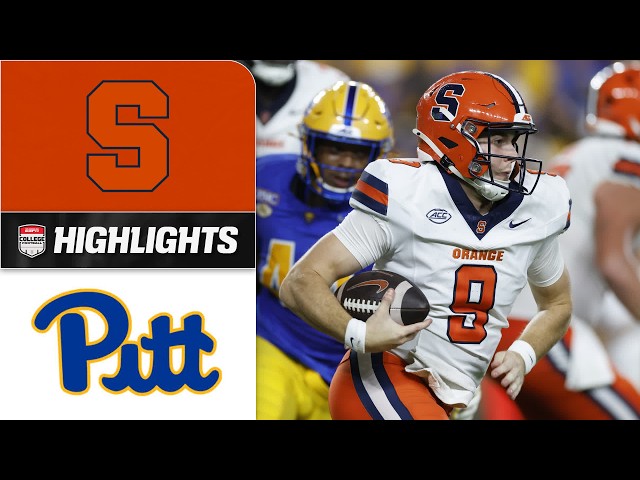 Syracuse Orange vs. Pittsburgh Panthers | Full Game Highlights | ESPN College Football