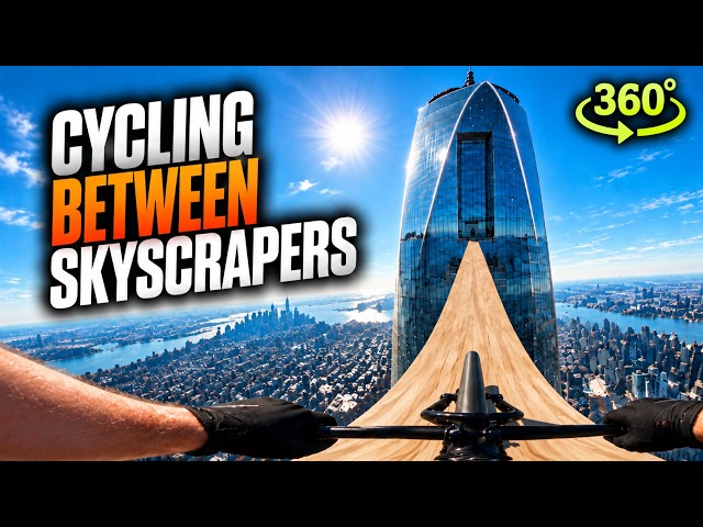 Cycling Between Skyscrapers | Extreme POV 360° VR Experience
