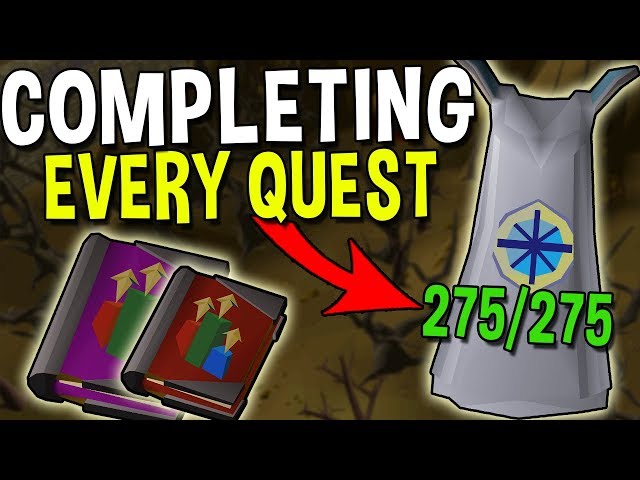 The Power of Completing Every Quest in Oldschool Runescape! Main Progress #9 [OSRS]