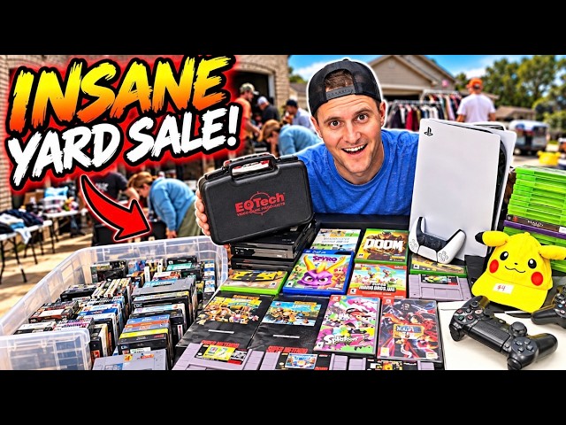 The Best Garage Sale Day of My Life! Retro Video Games Everywhere...