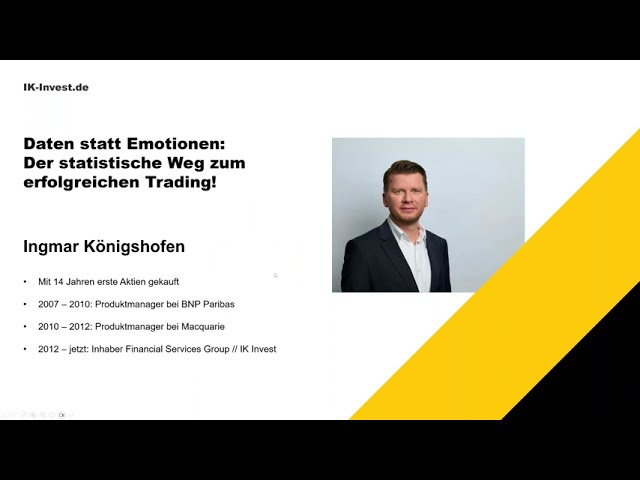 Trading mit System - So helfen Statistik und Psychologie bei besseren Entscheidungen