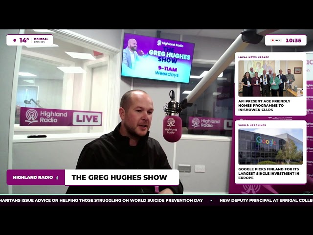 The Greg Hughes Show is now live for Thursday 10/9/26