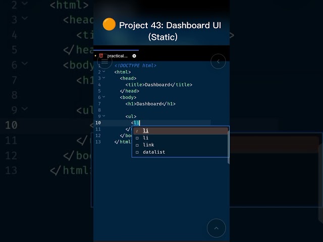 Static HTML Dashboard UI Tutorial | Admin Sidebar, Cards & Data Tables