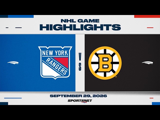 NHL Highlights | Rangers vs. Bruins - September 29, 2026
