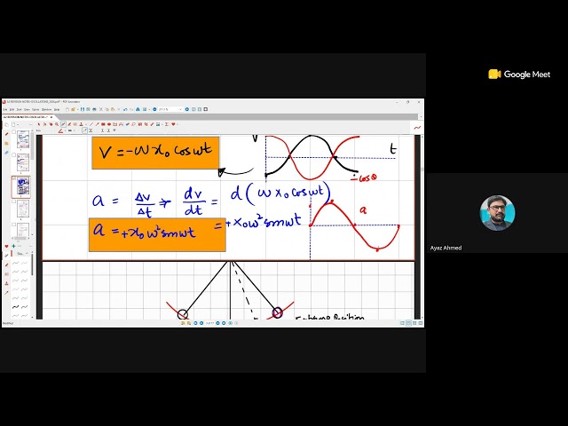 Physics advanced mechanics-oscillations and s.h.m
