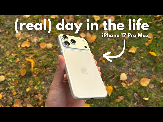 iPhone 17 Pro Max - Real Uni Student Day In The Life | Camera + Battery