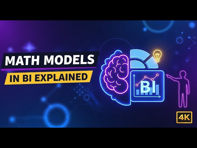 Mathematical Models in Business Intelligence Explained in Hindi | BI 2026 Guide
