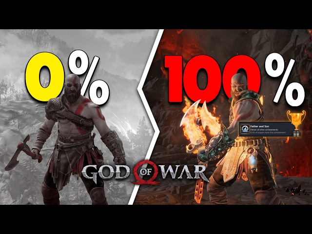 I Struggled Until I Got All Achievements 100% Completed And Became A Good Father in GOD OF WAR