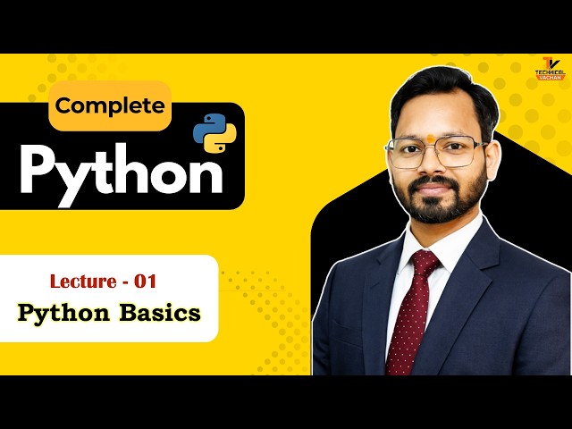 Python Lecture 1 | Python basics | python full course | #python#programming