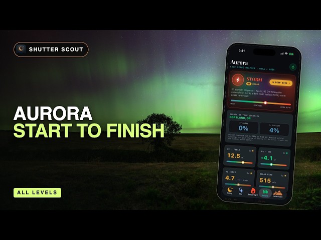 Aurora Photography: Every Aurora Feature in Shutter Scout, Recorded Live in a G1 Storm