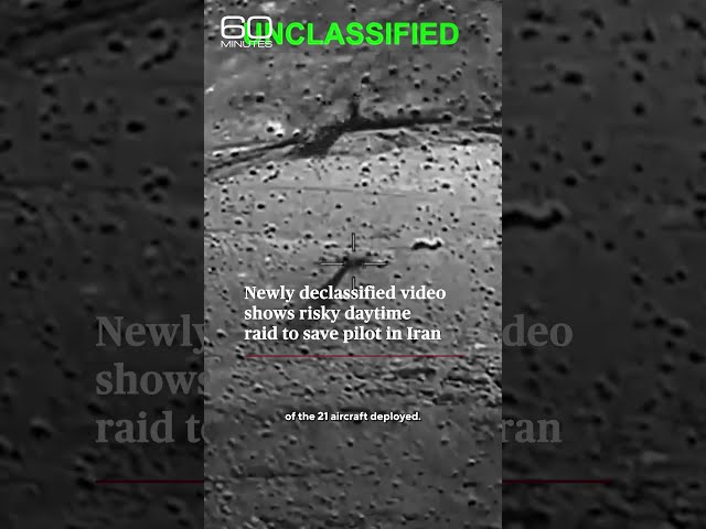 Newly declassified video shows risky daytime raid to save pilot in Iran #shorts