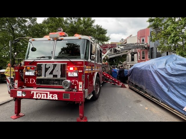FDNY Brooklyn 3rd Alarm Box 0812 Fire was Top Floor  and Cockloft Aggressive Knock Down 