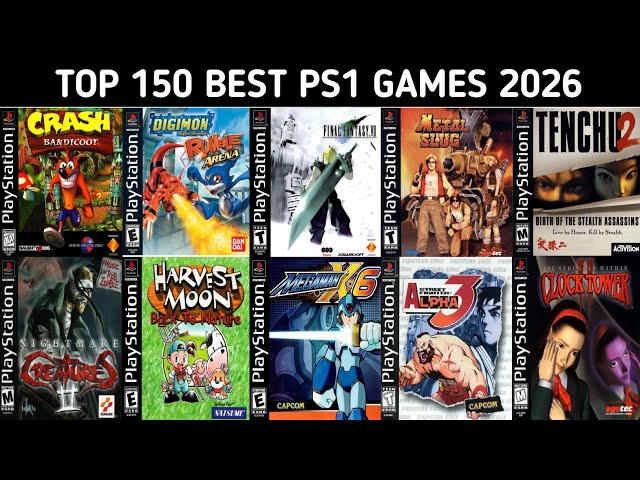 Top 150 Best PS1 Games 2026 | Best Playstation 1 Games