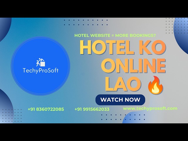 Hotel Website Design Dhamtari | Hotel App Development Dhamtari | TechyProSoft