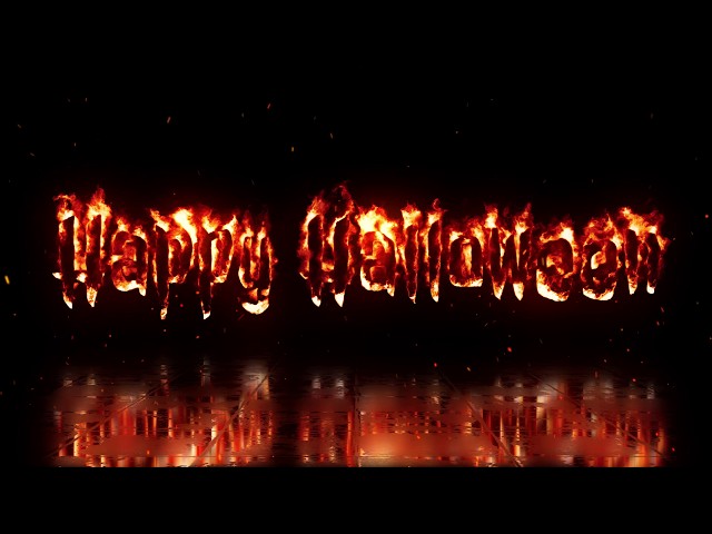 4K Screensaver | Halloween Flame – Psychedelic VJ Loop (No Sound)