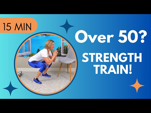 15-Minute Strength Training for Women Over 50 | Full Body Workout with Modifications