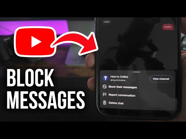 How to Block Direct Messages on YouTube - Tutorial