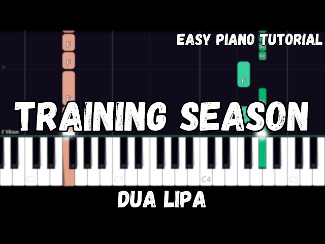 Dua Lipa - Training Season (Easy Piano Tutorial)