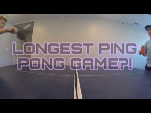LONGEST GAME OF PING PONG!?!?! Trying to Play Ping Pong for as Long as Possible!!