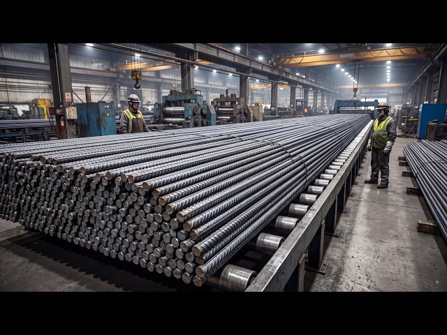 How Steel Rebar Is Made Inside a Factory