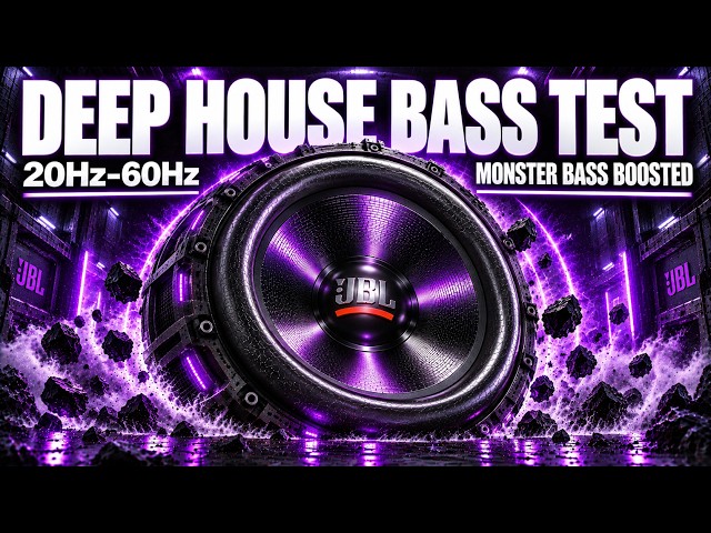 DEEP HOUSE BASS TEST: 20-60Hz Subwoofer Excursion & Extreme Bass Sound System Check 🔊 Monster Bass