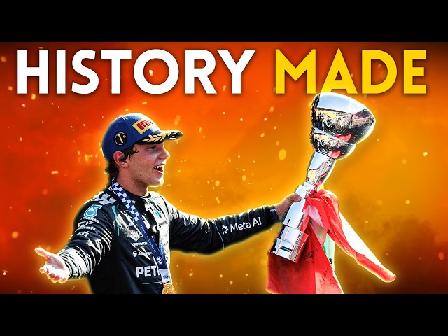 Kimi Antonelli makes HISTORY at MONZA F1 race! 2026 Italian GP