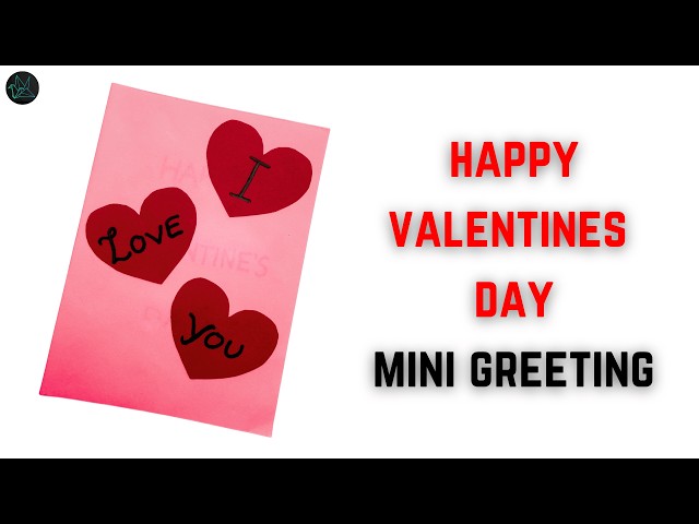Mini Greeting card for your VALENTINE |GMRVS ARTS AND CRAFTS| #happyvalentinesday
