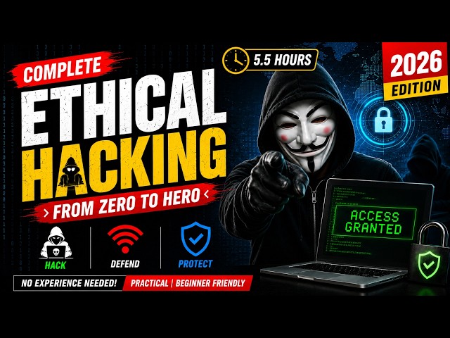 Ethical Hacking Full Course Beginner To Pro - Latest 2026 Edition