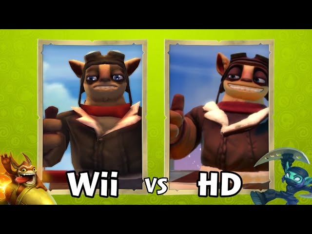 Skylanders Swap Force - Wii vs HD Cutscene Graphics Comparison