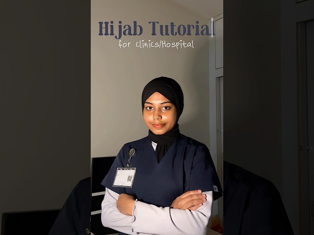 Clinic Hijab Tutorial🧕🏻✨|#shorts #shortvideo #shortsviral #trendingshorts #dubai #hijabtutorial