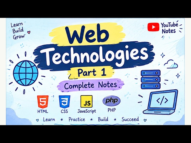 Web Technologies Notes Part 1 | Web Technology | Easy CS Notes